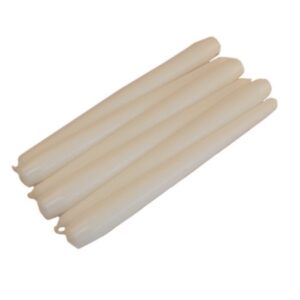 White Taper Dinner Candles