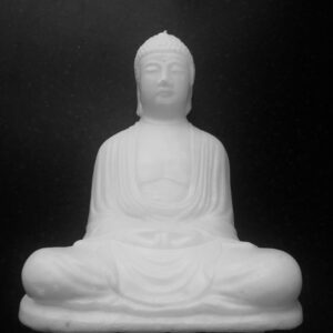 White Large Buddha Candle